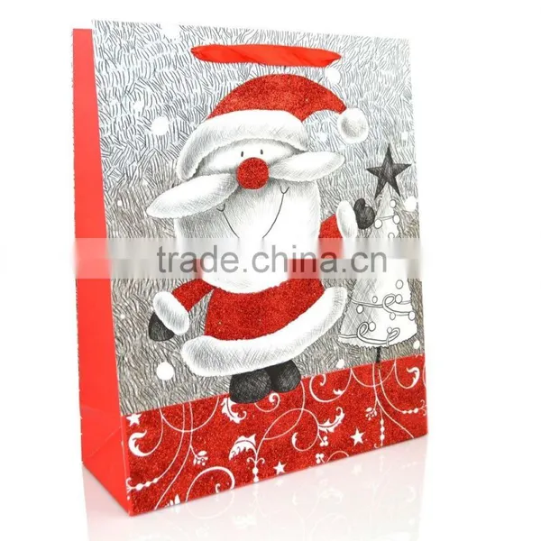 Custom Xmas Paper Gift Bags With Handle photo-2