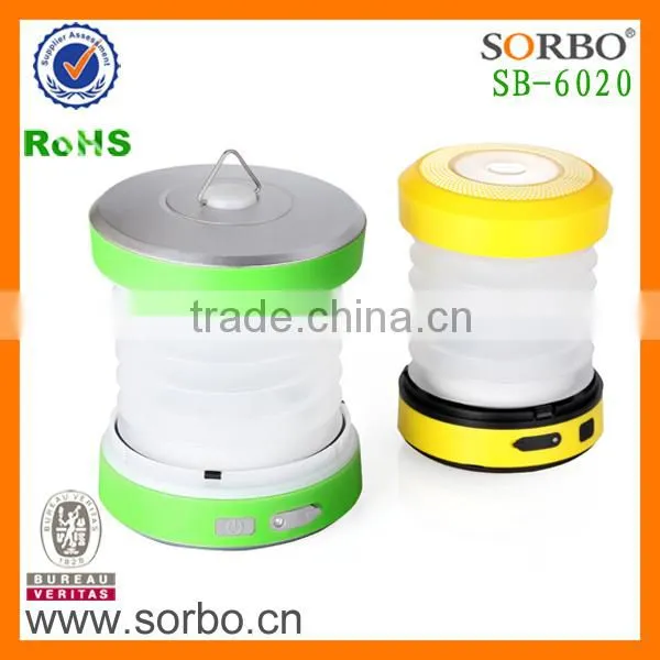 Wholesale Electronic Folding LED Camping Lantern With Hand Crank Cell Phone Charger photo-6