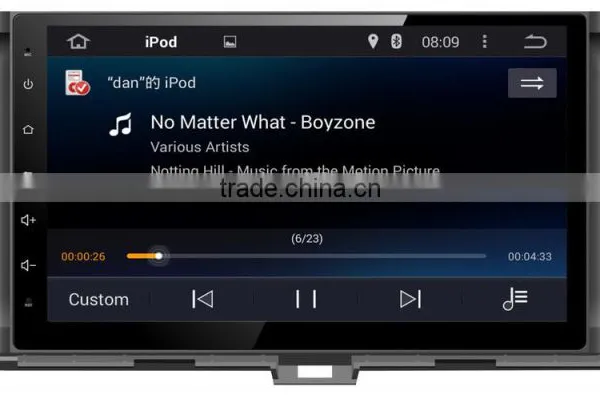1024*600 Android 4.4 Touch Screen Car Dvd Player for Toyota 2015 Highlander photo-5