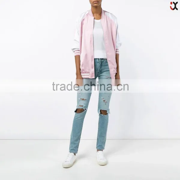Latest Jeans Model Ripped Design Distressed Skinny Jeans (JXA031)