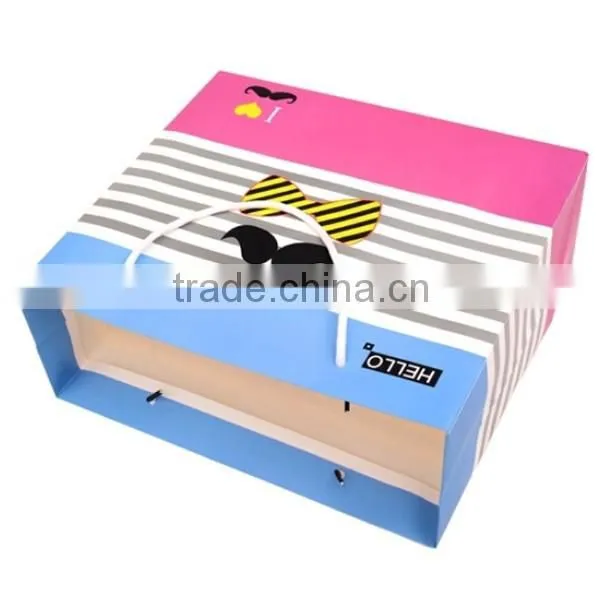 Funny Mustache And Glass Paper Gift Bag photo-6