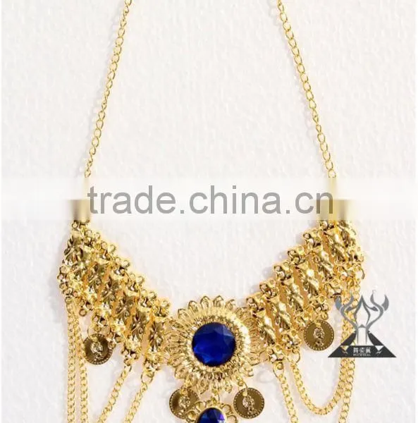 Fashional Belly Dance Hairpin Gold , Charming Belly Dance Hair Wear