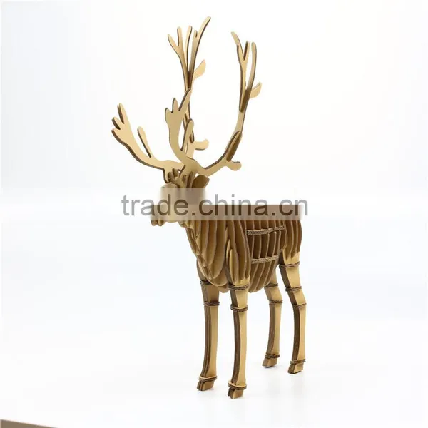 DIY Customized 3D Cardboard Paper Puzzle Animal Models