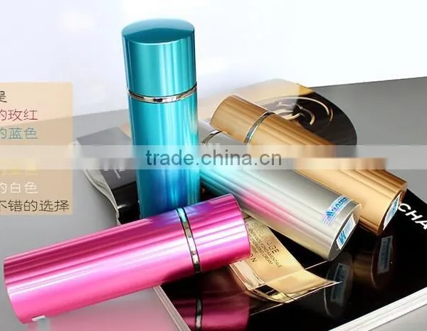 2014 Popular Lady Flask Stainless Steel Lovely Glitter Paint Vacuum Bottle Slim Unique Design Thermos Girls Favourtie photo-2