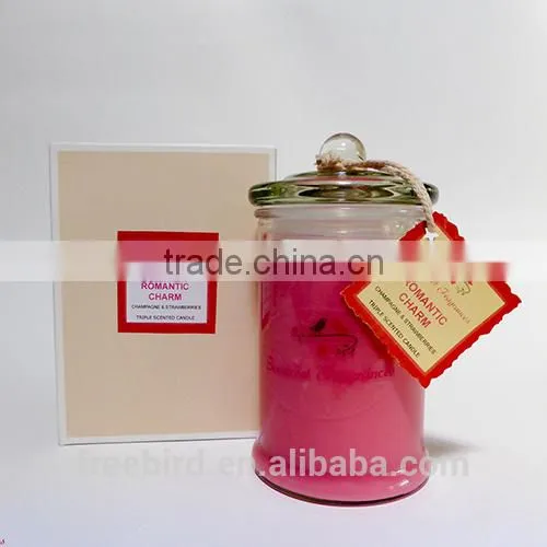 Home Decoration Metro Jars Candle Glass With Lid
