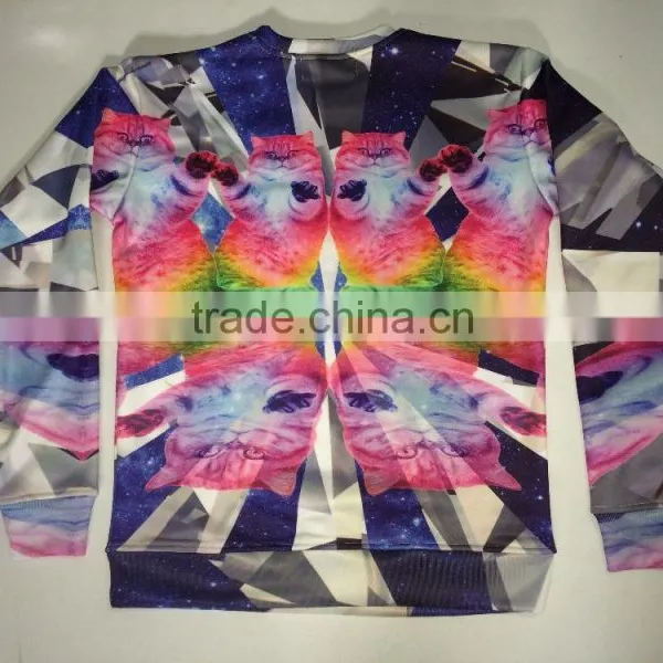 Custom OEM 3d Printing Crewneck Sweatshirts Hoodie Fleece Fabric photo-2