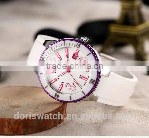 High Quality Top Grade New Design Rhinestone Silicone Ladies Watch Women Watch photo-4