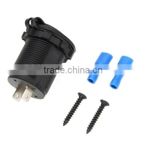 Waterproof Duel USB Charger Outlet 3.1 Amp Panel Mount Jack Motorcycle photo-4
