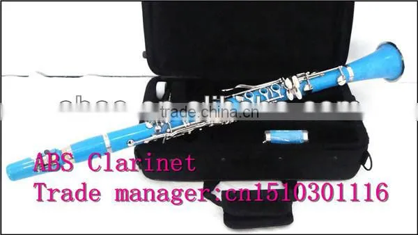 Woodwind Instrument ABS Blue Clarinet