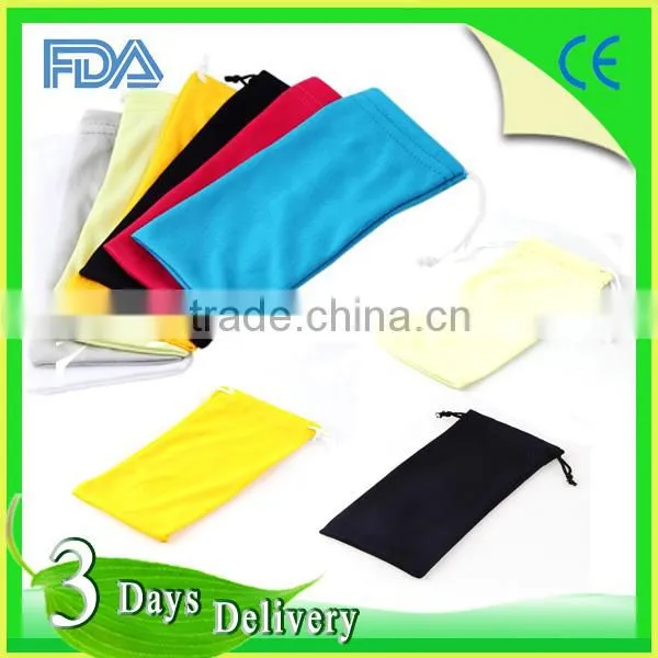 Print LOGO Cheap Promotional Microfiber Soft Sunglass Pouch Eyeglasses Pouch photo-2