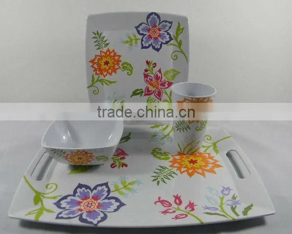 melamine tableware set