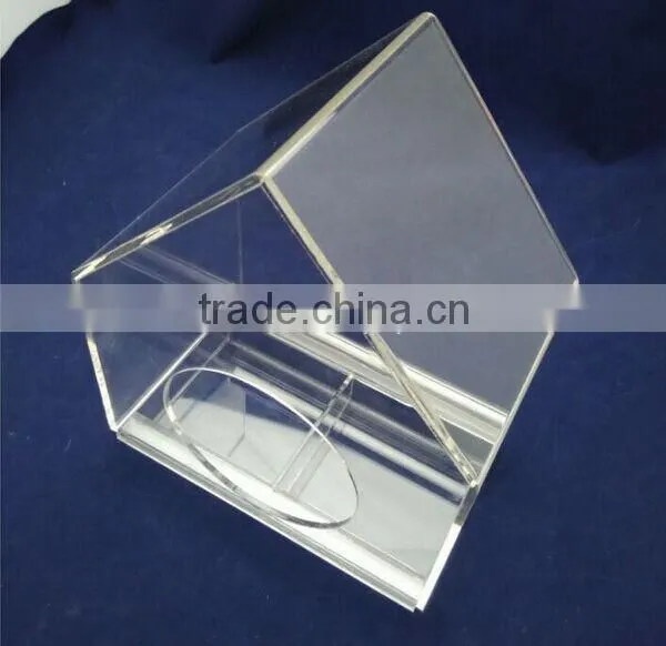 Clear Acrylic Window Bird House With Feeder Tray photo-2
