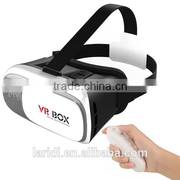 Wholesale Laridi vr Box 3d Glasses Virtual Reality for Mobile Phone to Watch Movie and Play Games With Bluetooth Controller