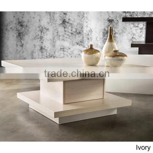 Customized Lobby Room Furniture Modern Wooden Coffee Table photo-4