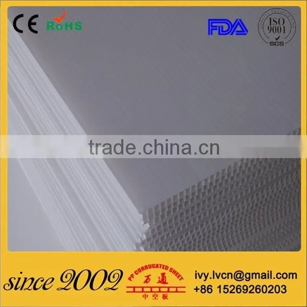 Factory Price PP Corflute Sign Board With Corona and UV Adhesive