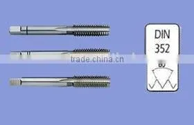 Din352 Hand Tap Set 3pcs Set HSS Alloy Steel