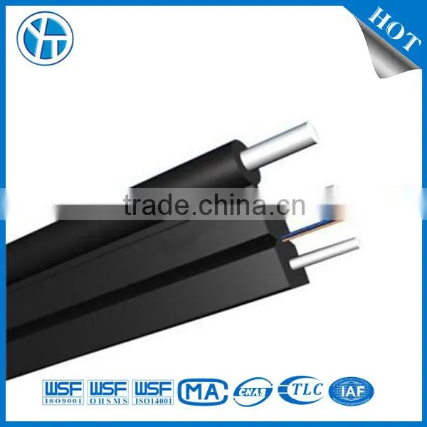 G657 SM Flat Drop Self Support FTTH Indoor Fiber Optic Cable