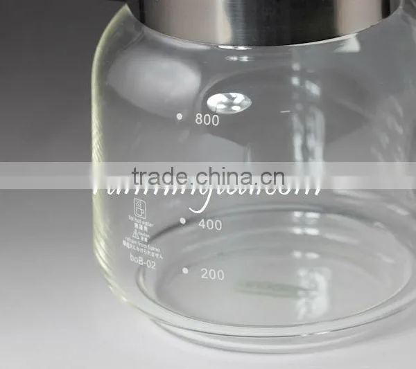 Wholesale Straight Glass Flower Tea Pot/teapot With Stainless Steel Strainer Screen (borosilicate With PV Handle) photo-3