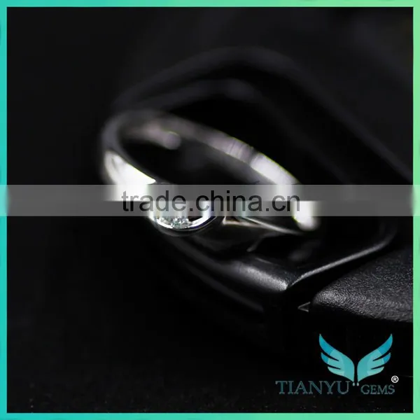 Amora Moissanite Images Youtube Men and Women White Gold Moissanite 2mm Wedding Ring photo-3