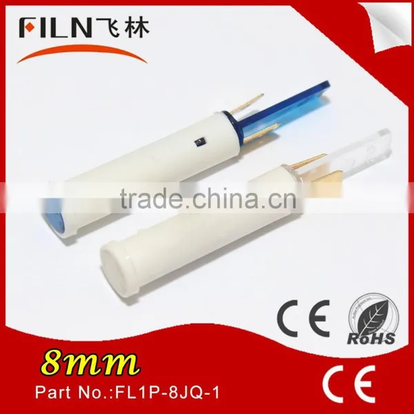 IP67 Waterproof Levis Plastic Blue Led 8mm 230vac Panel Mount Pilot Lamp photo-2