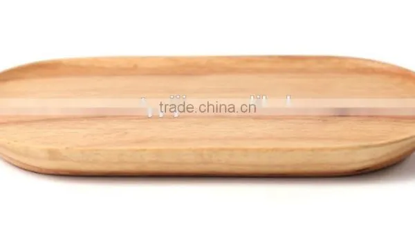 Decorative Serving Tray Wood,small Oval Wood Tray,personalized Food Wood Tray photo-5