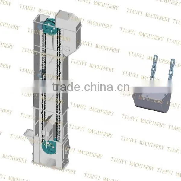 China Gold Supplier Professional Carbon Steel Vertical Bucket Elevator for Cement Industry photo-3