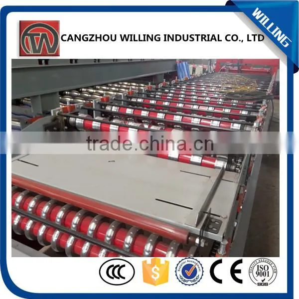 Metal Trapezodal Glazed Tile Roll Forming Machine photo-5