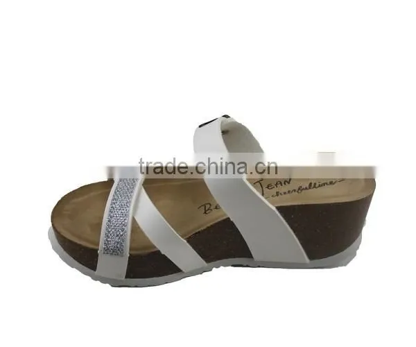 2015 Summer Cork Outsole Platform Ladies Sandal Shoes photo-4