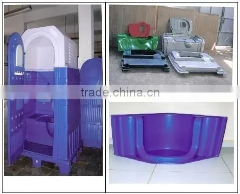 Rotational moulding movable toilet OEM