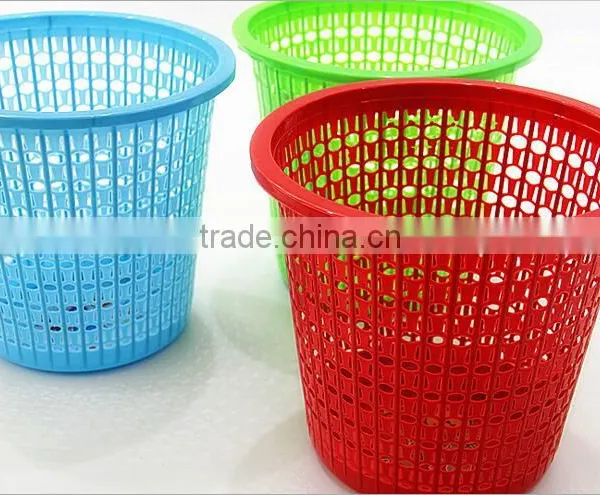 Durable Plastic Mesh 16 Litre Waste Bins Perforated Plastic Trash Can