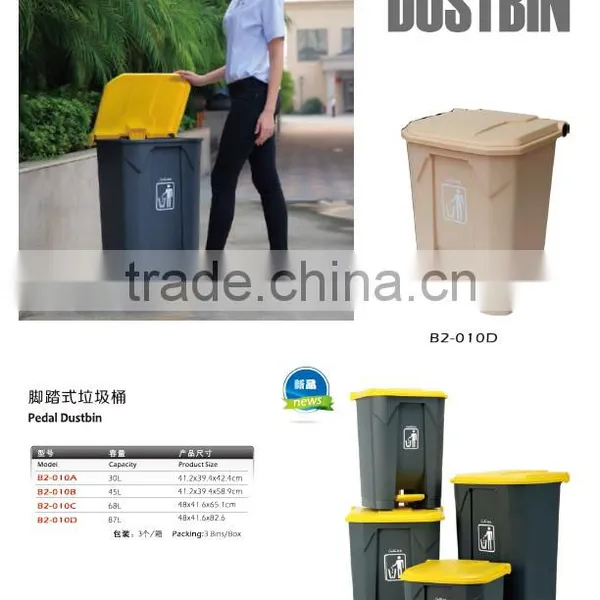 Factory Price Pedal Dustbin/Plastic Dustbin/A Variety of Size and Shape Dustbin for Sale