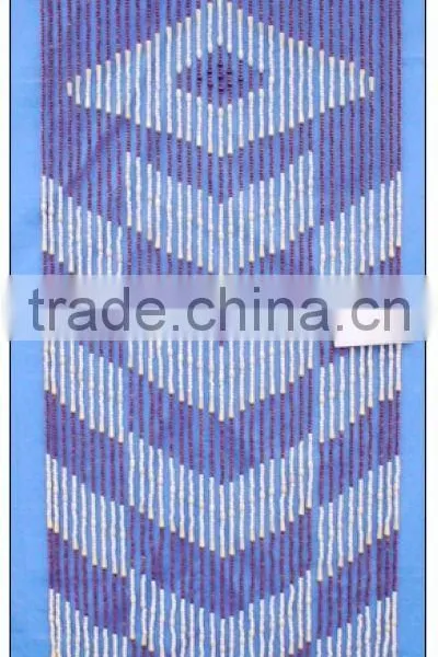 Wood bead curtain