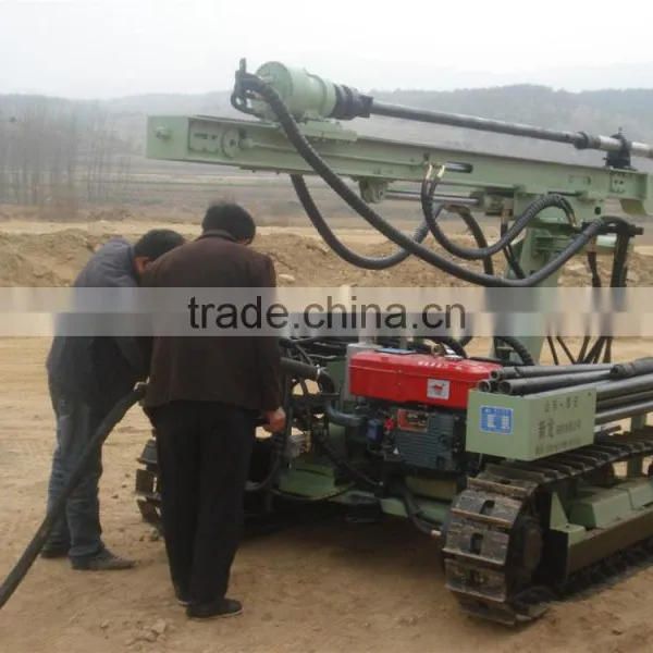 High Air Pressure Crawler Hydraulic Drilling Rig D100YA2 For Depth 30 Meters photo-5
