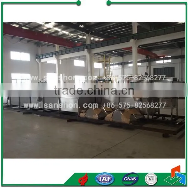 Advanced Sanshon Fuit and Vegetable LPT Model Chain Type Blancher Equipment Sterilizing Machine photo-6