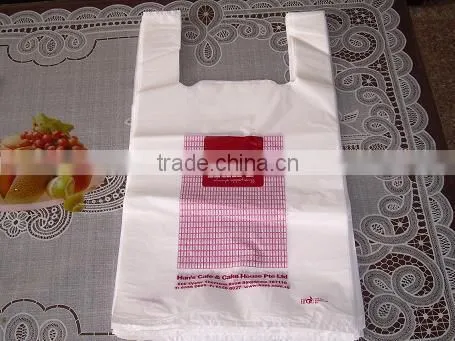 Custom Printing T-Shirt Bag for Supermaket Shopping