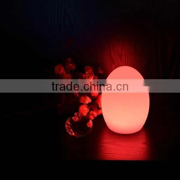 Multi Color Change Egg Shaped Decorative Table Lamp for Wedding Restaurant photo-2