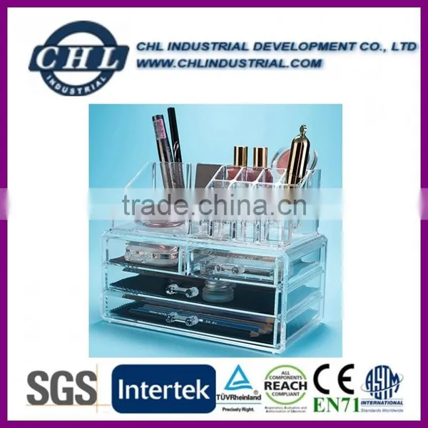 Acrylic Cosmetic Storage Display Boxes, Wholesales Cosmetic Organizer With Drawers,hot Sales Acrylic Makeup Organizer photo-6