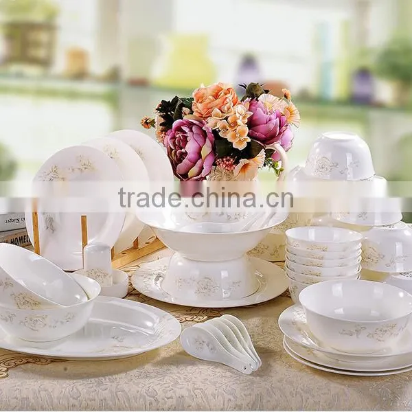 KC-00667 Bone China Dinnerware Set With Flower Printing photo-5