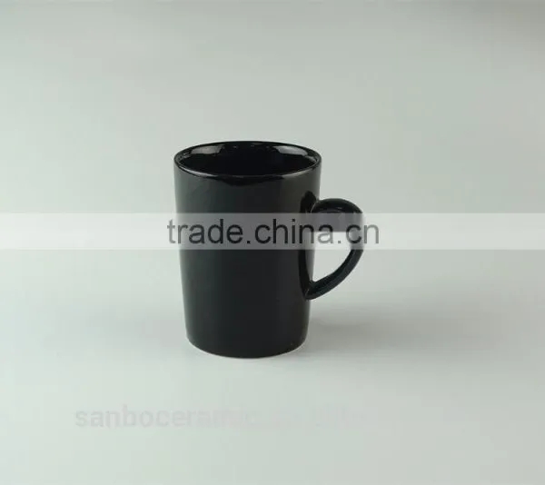Stock Hot Sale Cheap Black Glaze Ceramic Promotional Mug for Espresso photo-2