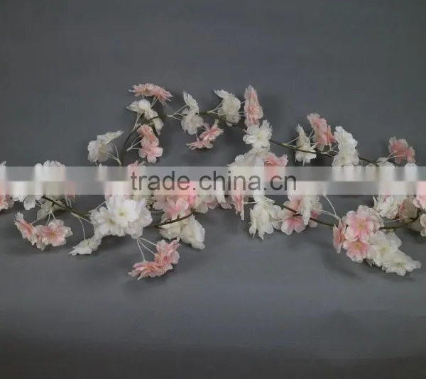 Artificial Colourful Cherry Blossom Garland for Window Display photo-3