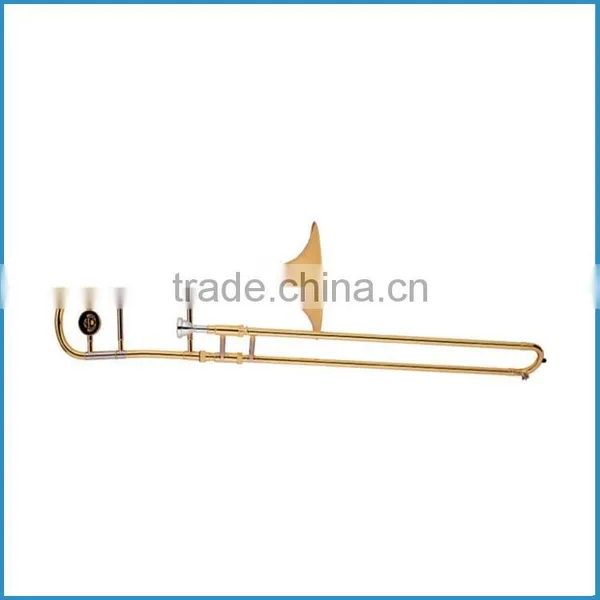 Gold lacquer Bb key tenor trombone entry model
