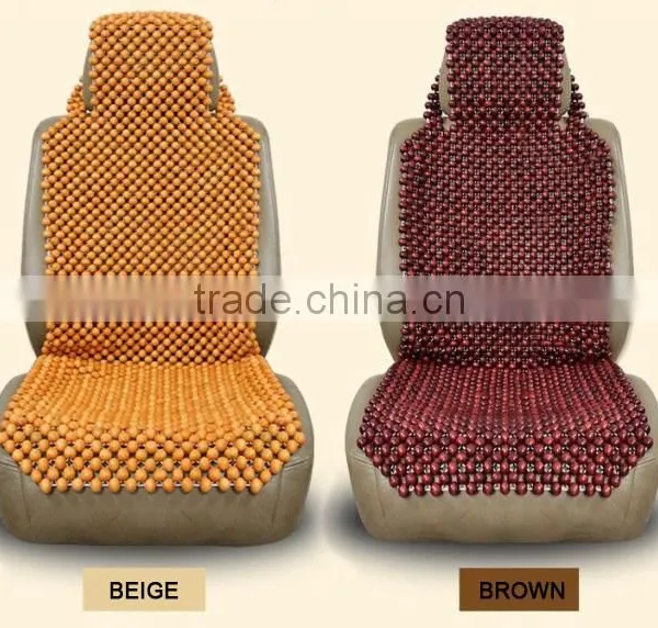 Eco Friendly Handmade Wooden Bead Car Seat Cover photo-2