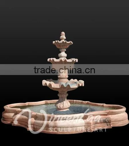 China Supply Outdoor Decoration Hand Carved Natural Marble Statue Garden Fountain photo-4