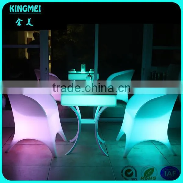 New Rechargeable Plastic Led Glowing Furniture Sofa With Lithium Battery & Rgb Lights photo-3