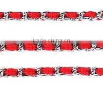 Nylon Wrist Loop Dog Chain With Handle , Wholesale Strong Durable Fashion Dog Leash Choke Chains With Braided photo-5
