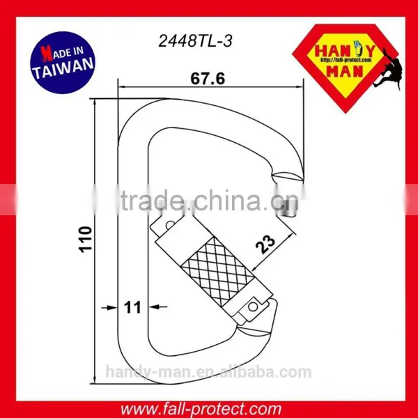 2448TL CE EN362 Steel Safety Carabiner photo-4