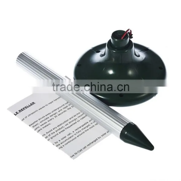 Solar Power LED Mole Mouse Mice Gopher Rodent Pest Repeller Chaser Solar Pest Snake Repeller