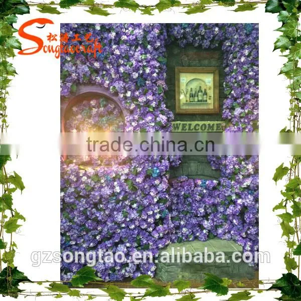 Songtao Supplier Party Decorative Artificial Flowers Wall New Design Customized Wedding Artificial Flower Wall photo-5