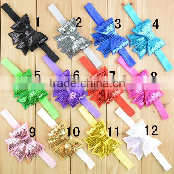 2017 Fashion Baby Hair Accessories Toddler Hair Bow Baby Headband Cheap Wholesale photo-2