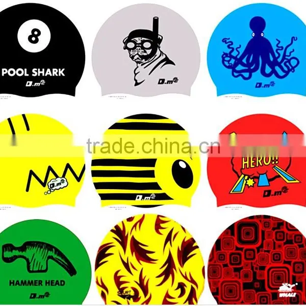 Girls Kids Cartoon Lycra Swimming Cap Hat Swim Bathing Cap photo-6